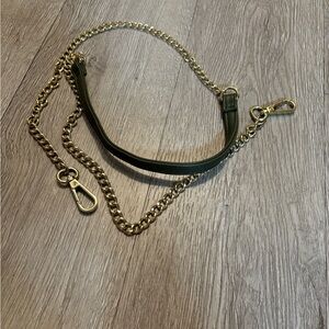 ⭐️ 5 For $25 Crossbody Purse Strap Gold Chain/Green Handle